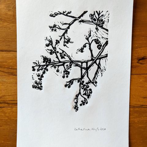 Unframed Print of branches