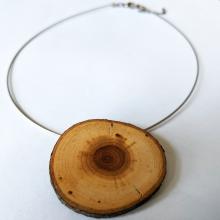 Chokecherry branch necklace