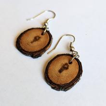 Oak branch earrings