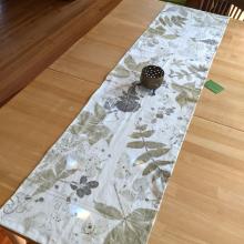 Eco-printed table runner