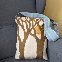Canvas Bag with silhouettes of trees